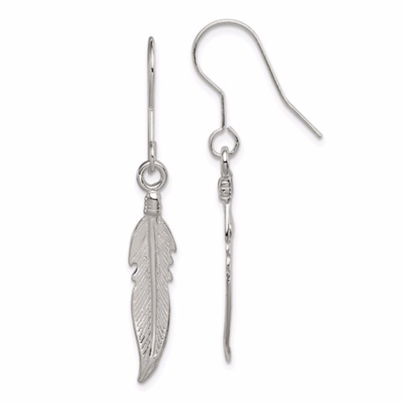 Jewelry - Sterling Silver Feather Earrings